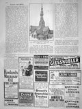 Old Antique Print 1908 Notre Dame Verneuil-Sur-Avre Eure Ellimans Goddard 20th