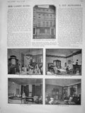 Old Antique Print 1908 Alexandra Ladies Club Grosvenor Hoffnung Theatre 20th