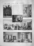 Original Old Antique Print 1908 Grosvenor Crescent Ladies Club Hemphill Rosyth