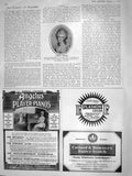 Original Old Antique Print 1908 Portrait Perdita Robinson Conde Cocoa 20th