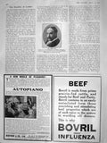 Original Old Antique Print 1908 Portrait Mr. Sidney Lee Editor Dictionary 20th