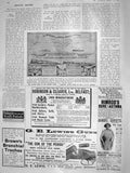 Original Old Antique Print 1908 Panoramic Poster Railway Map Lewis Guns Asthma