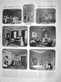 Original Old Antique Print 1908 Ladies Club Lord Raglan Asquith Haldane 20th