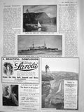 Old Antique Print 1908 Breakfast Head Humber River Newfoundland War Ship 20th