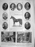 Old Antique Print 1908 Luard Tweedmouth Jones Greville Crewe London House 20th