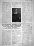 Original Old Antique Print 1908 Portrait George Bancroft Historian 20th Century