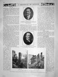 Original Old Antique Print 1908 Yarrow Naval Architects Earl Cawdor Yellowstone