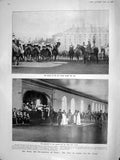 Original Old Antique Print 1908 Life Guards Tsar Russia Army Carson Parliament