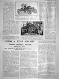 Original Old Antique Print 1908 Anthony Ford Car Perry Motor Brooklands Sport
