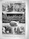 Original Old Antique Print 1908 Shepherds Bush Exhibition Joseph Boadicea Ship
