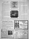 Original Old Antique Print 1908 Temple Flower Show Ethel Smith Cecilian Piano
