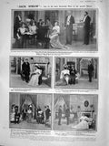 Old Antique Print 1908 Jack Straw Theatre Abbott Wiche Hillier Herkomer 20th