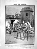 Original Old Antique Print 1908 General Wilcocks Nahakki Kamalai Fowler Parker