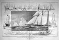 Old Antique Print 1908 Cowes Yachting Regatta Isle Wight Victoria Albert 20th