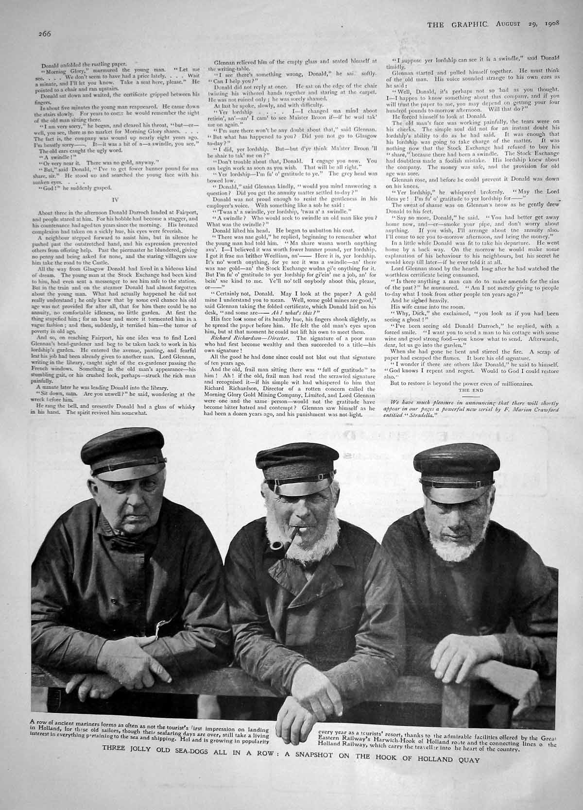Old Antique Print 1908 Holland Sea-Dogs Wye Monsal Dale Steindorff Savant 20th