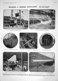 Old Antique Print 1908 Battle War Ship Vincent Leviathan Harvey Theatre 20th