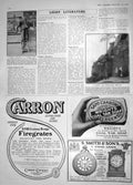 Original Old Antique Print 1908 Berlin Dramatist Poppar Rock Dwelling Kinver