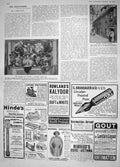 Original Old Antique Print 1908 Wooden Houses London Collingwood Theatre Hats