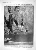 Old Antique Print 1908 Mountain Herzegovina Mostar Denman Elizabeth Ripon 20th