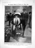 Original Old Antique Print 1908 Bath-Chair Franco-British Mop Stratford-On-Avon