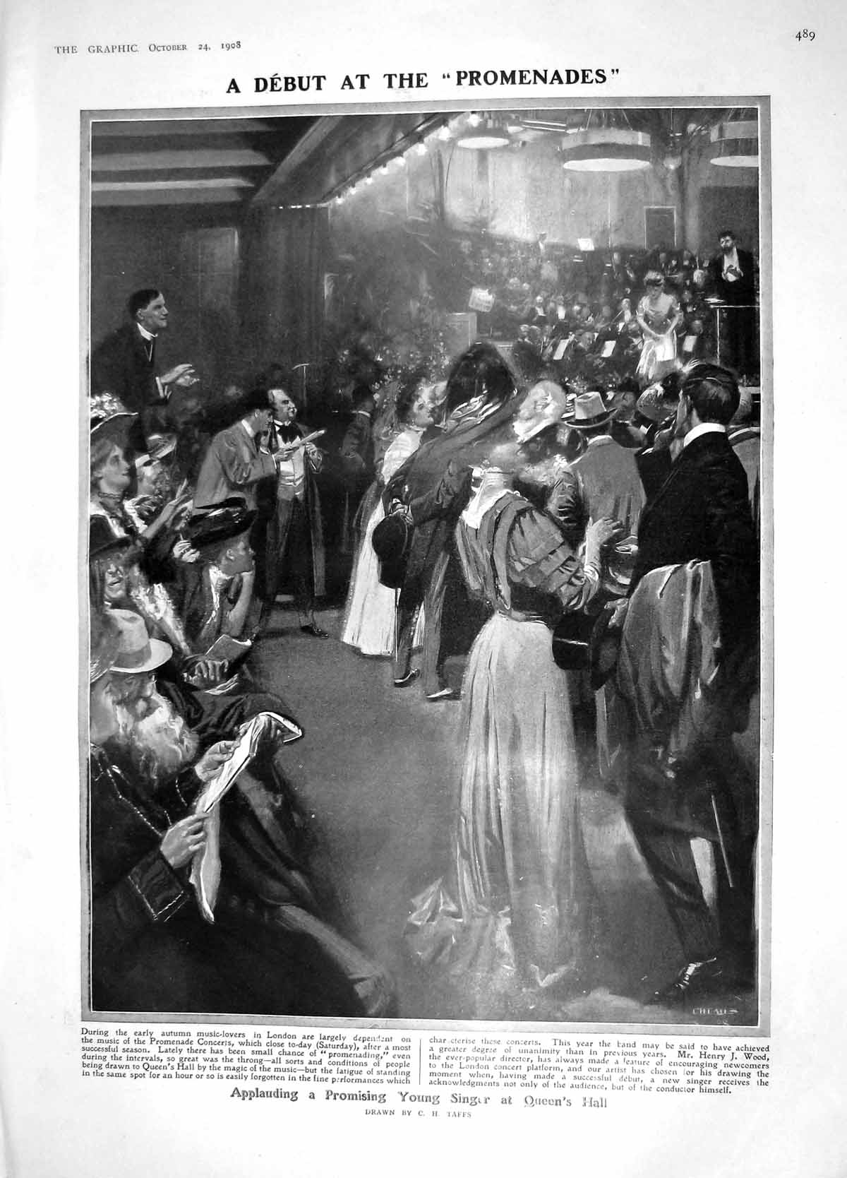 Old Antique Print 1908 Queen'S Singer Windham Althorp Puleston Truscott 20th