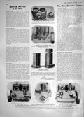 Original Old Antique Print 1908 Motor Car Daimler Valveless Engine Construction