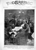 Original Old Antique Print 1908 Kaiser Berlin CafÇ Germany Boer War Historic