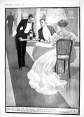 Original Old Antique Print 1908 Black White Whisky Restaurant Piano Irex Powder