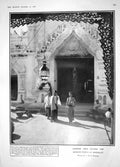 Old Antique Print 1908 Burmese Girls Arakan Temple Mandalay Loafer Boys 20th