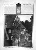 Old Antique Print 1908 Milton Cottage Chalfont Giles Alexis Wrangel York 20th