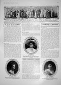 Old Antique Print 1908 Minuet Gavotte Glasgow Dance Elliot Wingfield Lady 20th