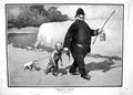 Old Antique Print 1908 Police Man Young Boy Dog Bille Osborne Prettyman 20th