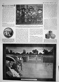 Original Old Antique Print 1908 Duchess Marlborough Boy Scouts Dulwiche Fayre