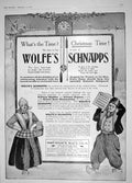 Old Antique Print 1908 Advertisement Wolfe'S Schnapps Finsbury Distillery 20th