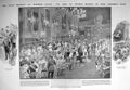 Old Antique Print 1908 State Banquet Windsor Castle King Sweden Edward 20th