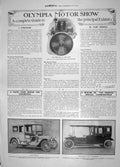 Old Antique Print 1908 Olympia Motor Car Show Siddeley Lanchester Napier 20th