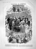 Old Antique Print 1909 Germany Yuletide Uganda Africa Industry Roskilde 20th