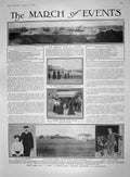 Original Old Antique Print 1909 Ships Colombo Suffrage Charlton Messina Assisi