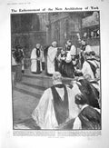 Original Old Antique Print 1909 Archbishop York Lang Science Ice Crystals Germs