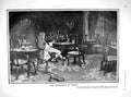 Old Antique Print 1909 Art Lomax Man Bitterness Dawn Rhinocerous Africa 20th