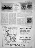 Old Antique Print 1909 Car Walter Chamberlain Percy Northey Rolls Royce 20th
