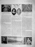 Original Old Antique Print 1909 Robert Carr Essex Earl Duke Buckingham Ch 20th