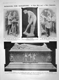 Old Antique Print 1909 Sculptors William Goscombe Mckennal Anderson Baby 20th