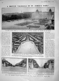 Original Old Antique Print 1909 Horse Guards Parade James'S Park Speaight V 20th