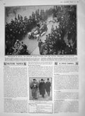 Original Old Antique Print 1909 Grenadier Guards Victoria Hastings Car Haldane