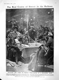 Old Antique Print 1909 Fire-Eaters Servia Belgrade Ships Portsmouth India 20th