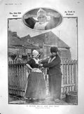 Original Old Antique Print 1909 Holland Dutch Girl Hemmerede Denbigh Unionist
