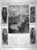 Original Old Antique Print 1909 Opera Covent Garden Frigara D'Oisly Bomb Bengal