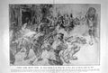Old Antique Print 1909 Street Fighting Grand De Pera Constantinople War 20th