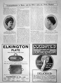 Original Old Antique Print 1909 Alice Verlet D'Auvergne Upcher Contralto Singer